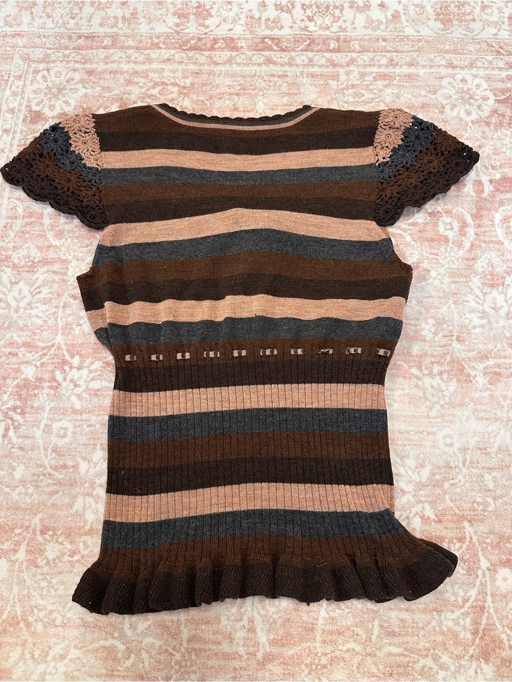 Vintage 🤎 100% Merino Wool Nanette Lepore Top - Picture 2 of 10